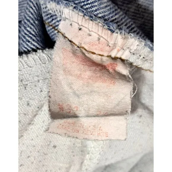 Vintage Levis 550 Jeans Acid Wash Distressed W 30 Relaxed Fit Blue Denim - Picture 12 of 13